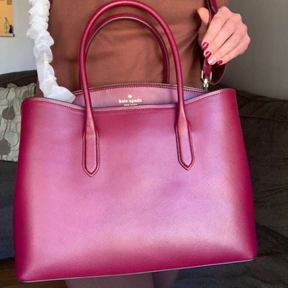 Authentic Kate spade Leather OPEN/zip SATCHEL/CROSBY - Picture 3 of 16